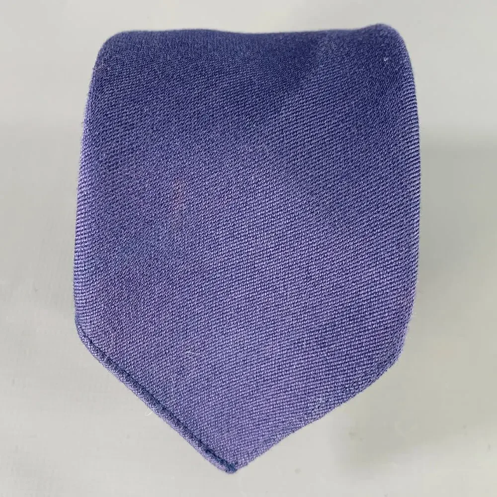 GUCCI Grey Navy Orange Stripe Skinny Silk Tie